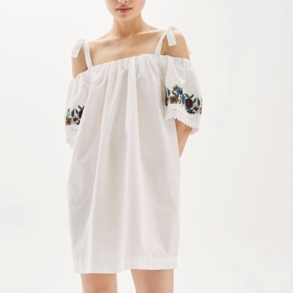 NWOT Topshop cotton white dress